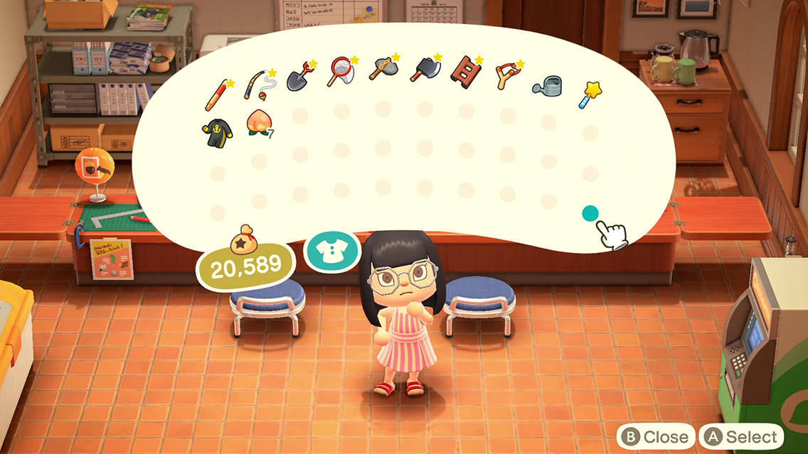 Comment agrandir son inventaire dans Animal Crossing