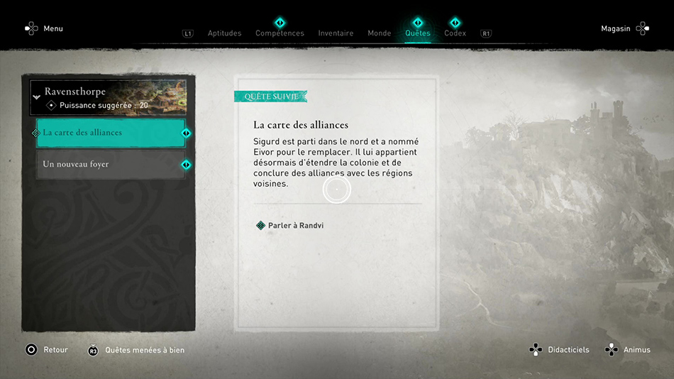 Soluce de la quête La carte des alliances de Assassin's Creed Valhalla