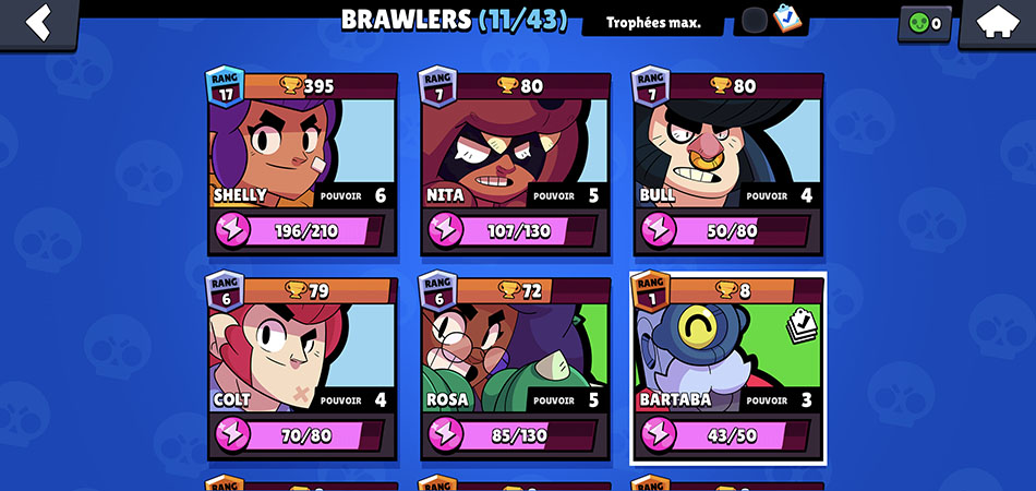 Liste des Brawlers