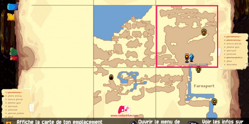 Carte est centre