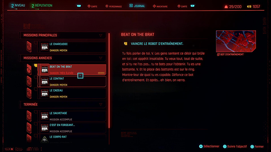 Soluce de la mission annexe Beat on the Brat de Cyberpunk 2077