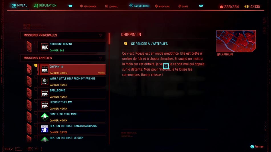 Soluce de la mission Chippin' In de Cyberpunk 2077
