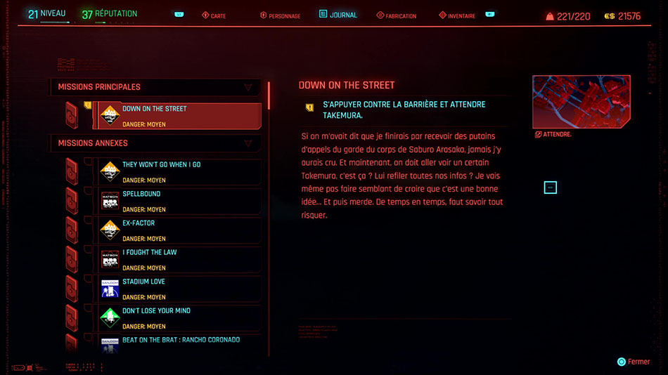 Soluce de la mission Down on the Street de Cyberpunk 2077