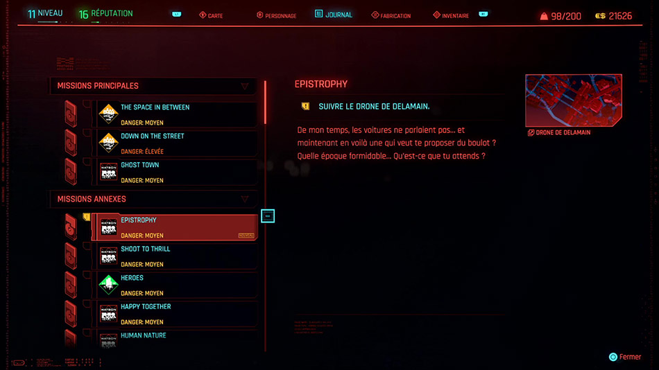 Soluce de la mission Epistrophy de Cyberpunk 2077