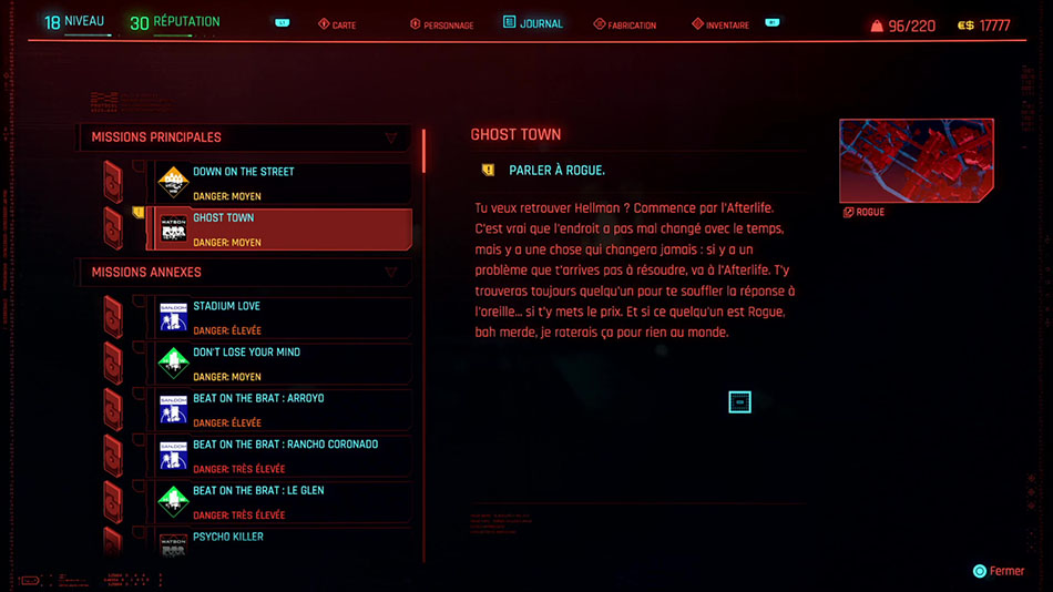Soluce de la mission Ghost Town de Cyberpunk 2077