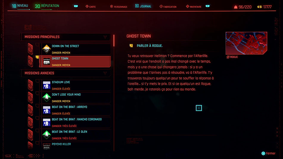 Soluce de la mission Ghost Town de Cyberpunk 2077