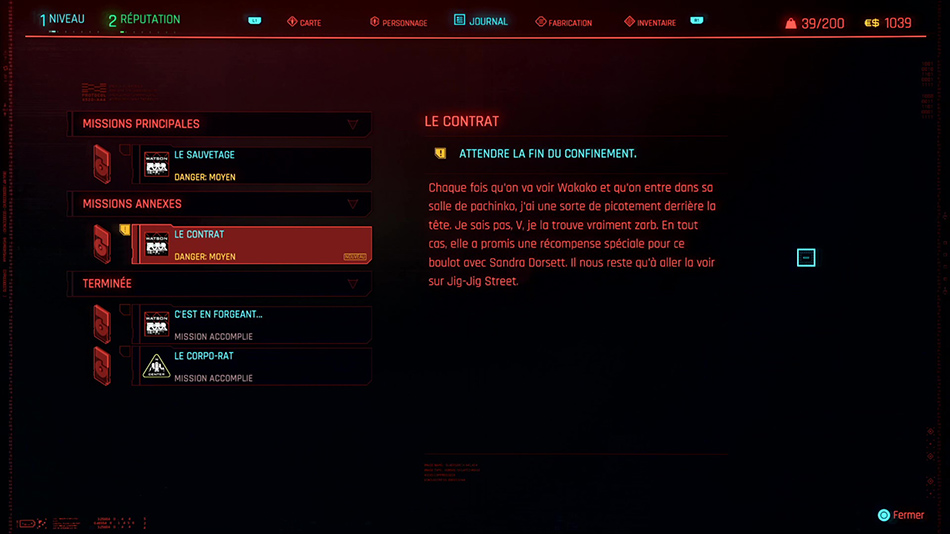 Soluce de la mission annexe Le contrat de Cyberpunk 2077