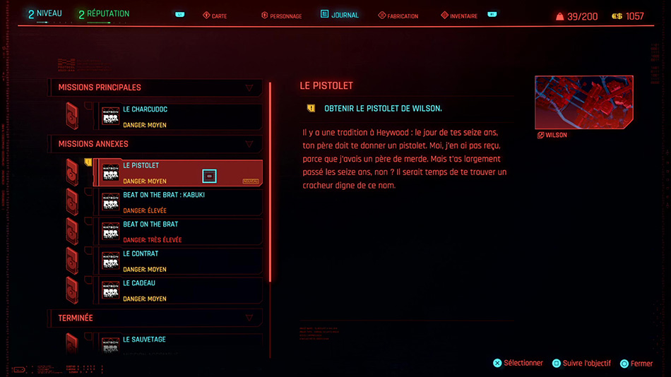 Soluce de la mission Le pistolet de Cyberpunk 2077
