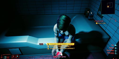 Judy dans le bain
