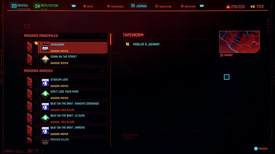 Soluce de la mission Tapeworm 3 de Cyberpunk 2077