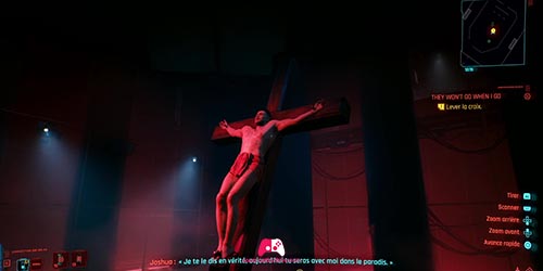 Joshua sur la croix