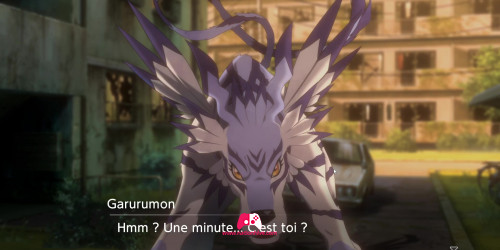 Garurumon et professeur