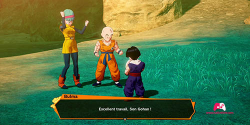 Bulma, Son Gohan et Krilin