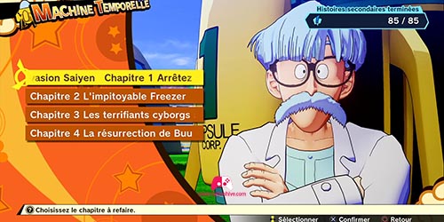 Choix des chapitres
