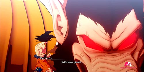 Son Goku vs Vegeta Gorille