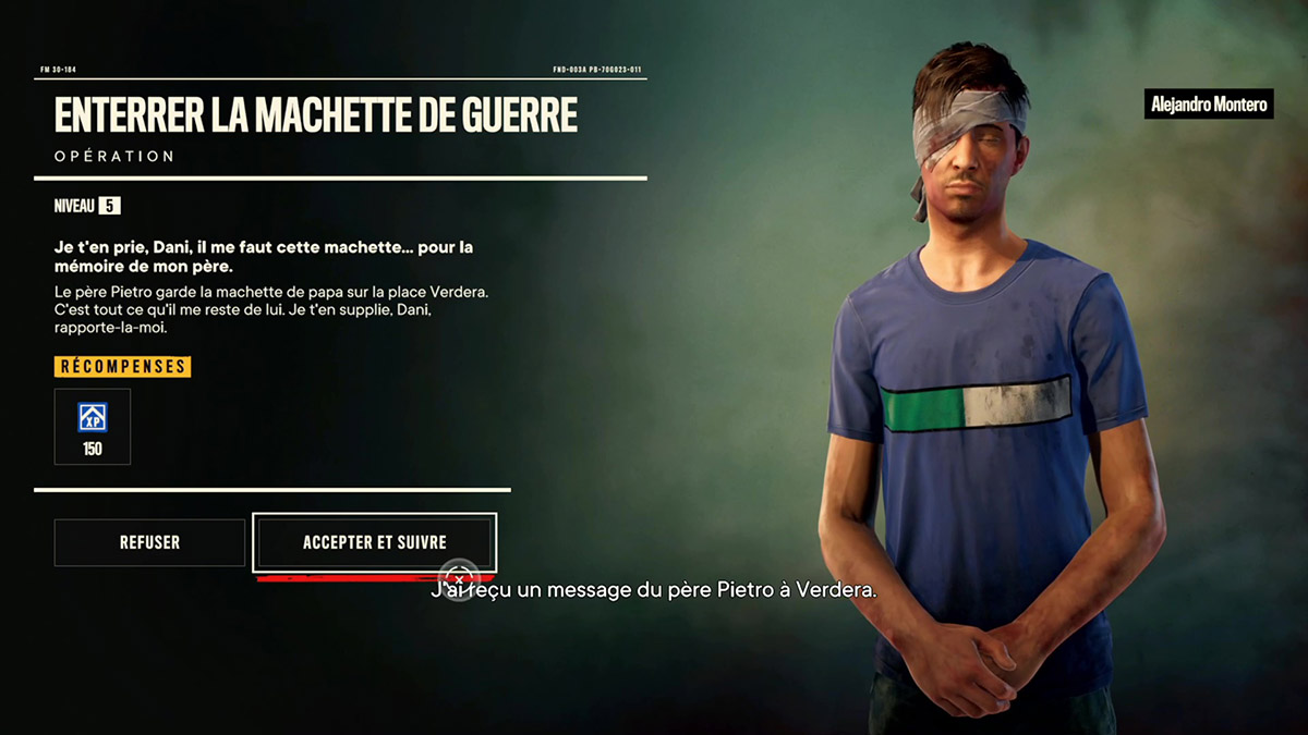 Soluce de la mission Enterrer la machette de guerre de Far Cry 6