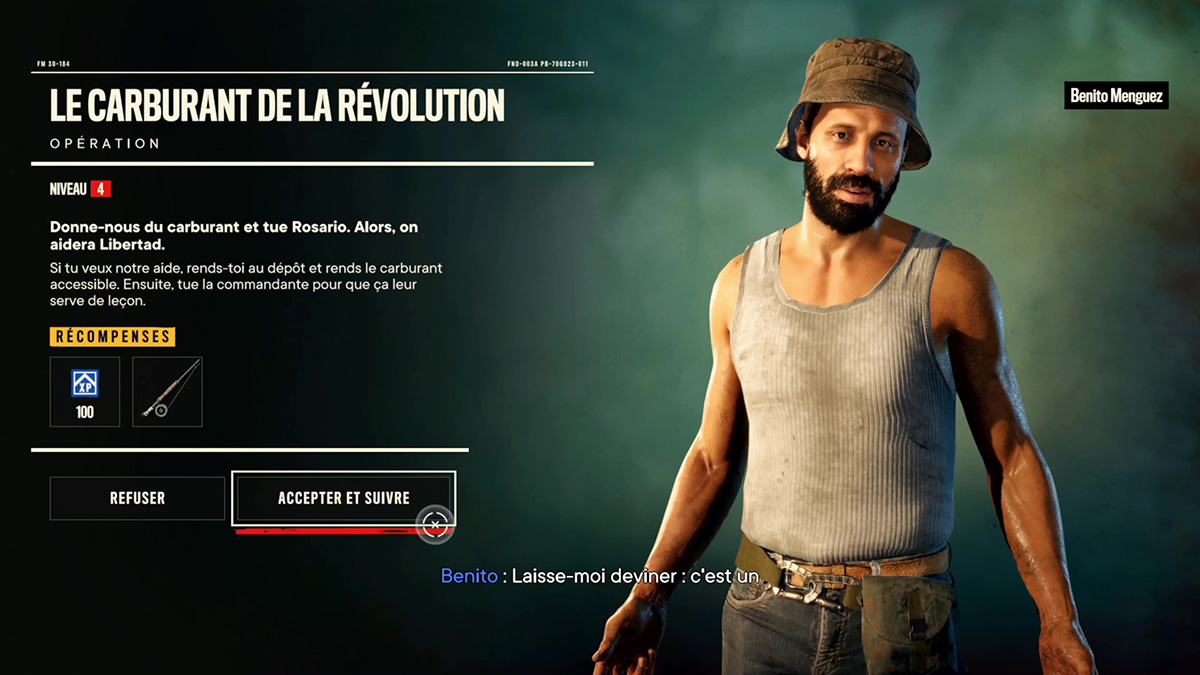 Soluce de l'opération Le carburant de la révolution de Far Cry 6