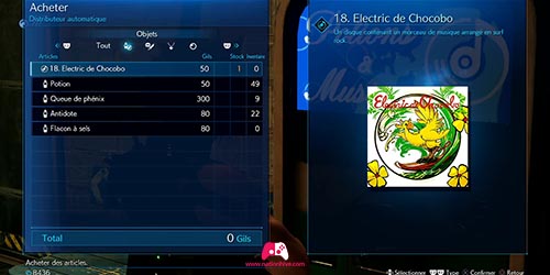 Achat du disque musical
