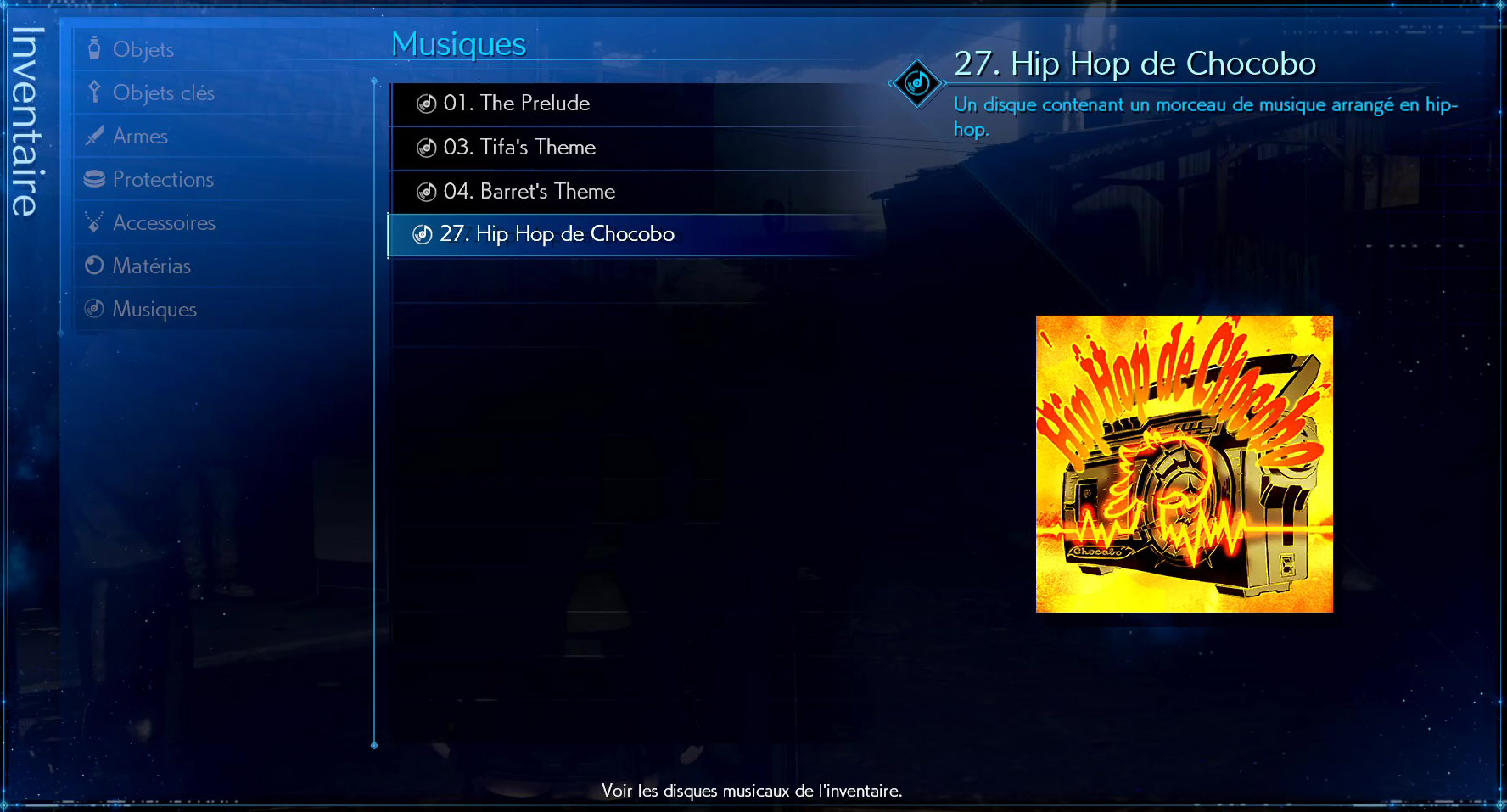 Disque musical - 27 Hip Hop de Chocobo