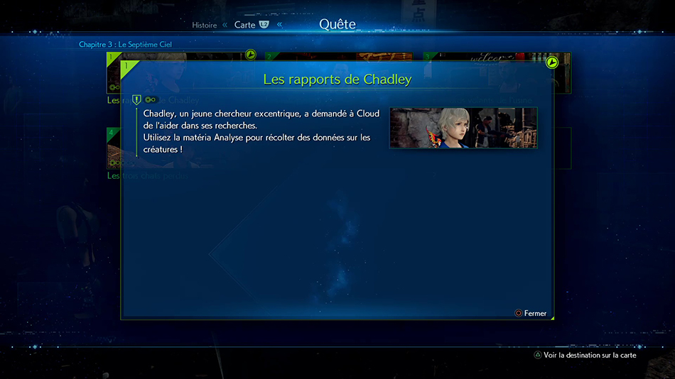 Les rapports de Chadley