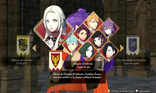 Guides des personnages dans Fire Emblem Warriors: Three Hopes