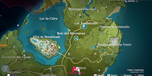 Carte du panorama de la Cité du vent