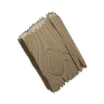 Planche en bois fragile