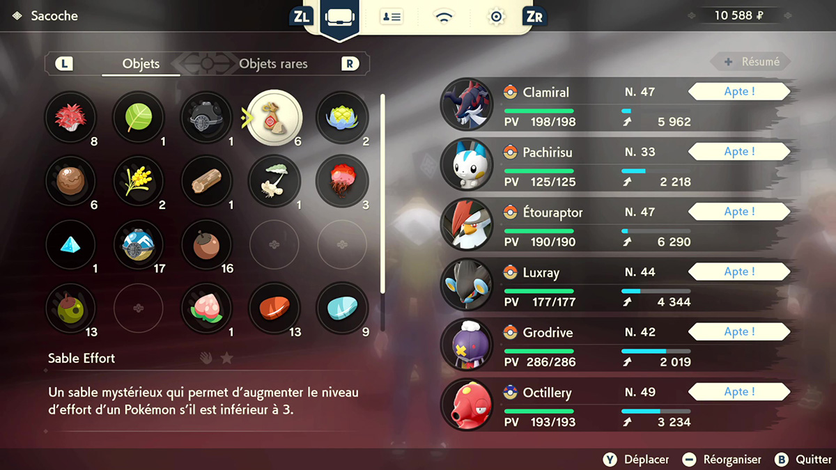 Comment améliorer la sacoche dans Légendes Pokémon : Arceus