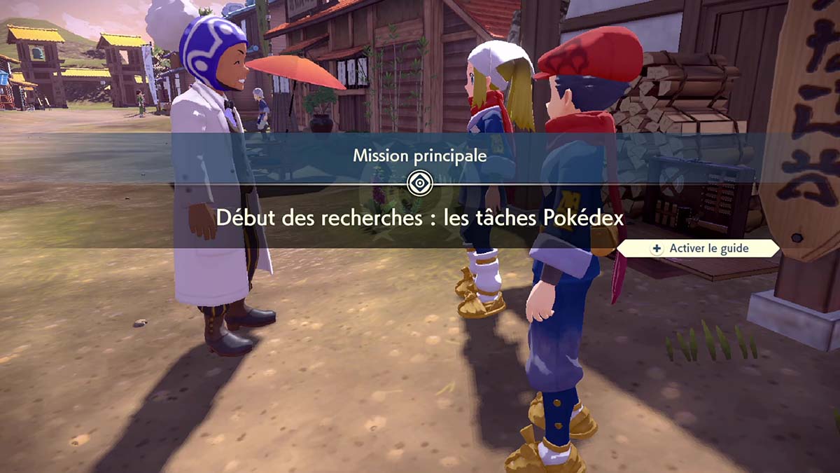 Soluce de la mission Début des recherches : les tâches Pokédex dans Légendes Pokémon : Arceus