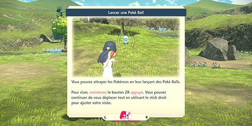 Tuto pour lancer une Poké Ball