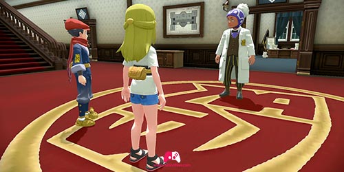 Professeur Lavande dans le hall