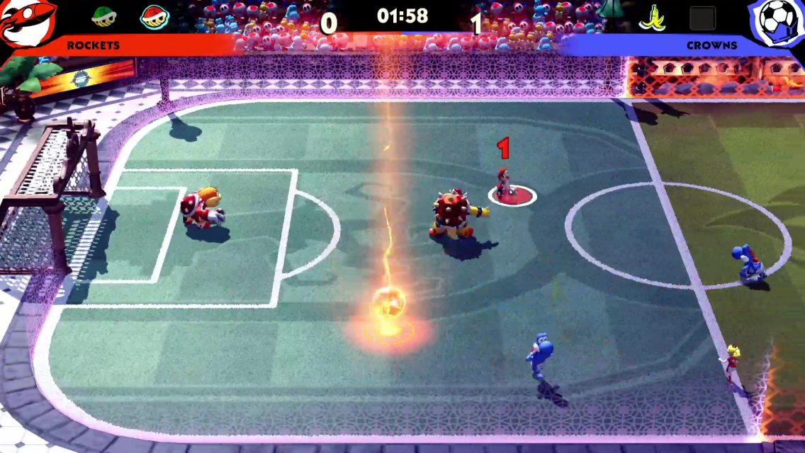 Les personnages dans Mario Strikers: Battle League