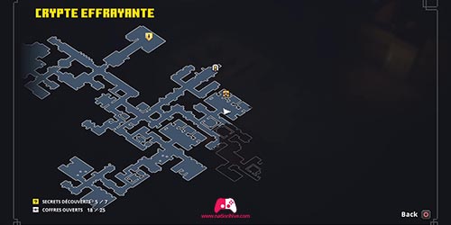 Carte avec un coffre