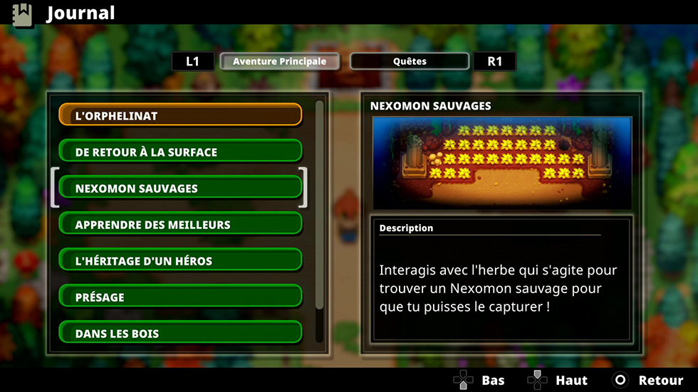 Soluce de la mission Nexomon sauvages