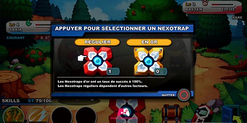 Choix des Nexotraps