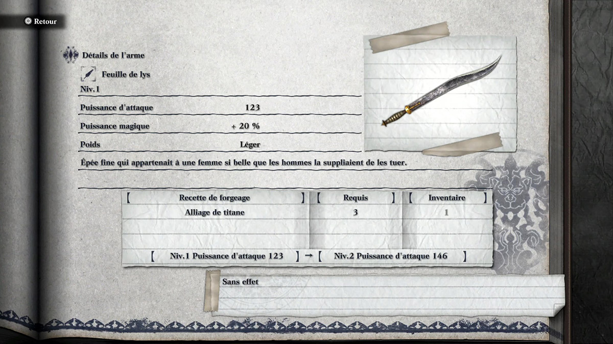 Obtenir l'arme Feuille de Lys dans NieR Replicant