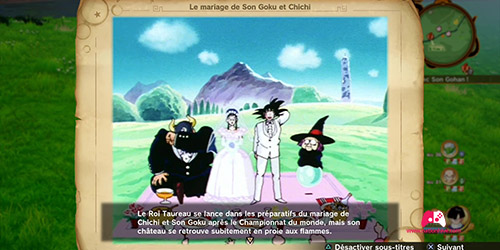 Souvenir Le mariage de Son Goku et Chichi