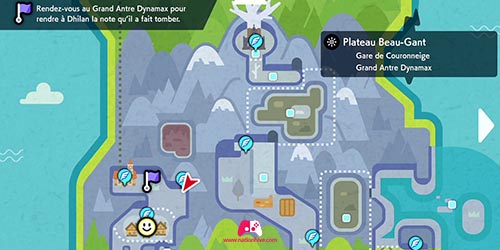 Carte du Grand Antre Dynamax