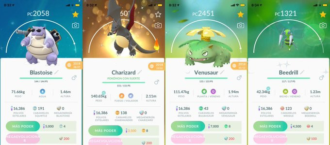 Exemple de Pokémons