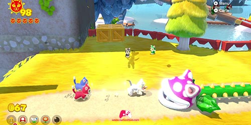 Mario Chat Blanc dans Bowser’s Fury