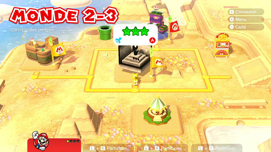 Soluce du Monde 2-3 : Corridor des ombres de Super Mario 3D World