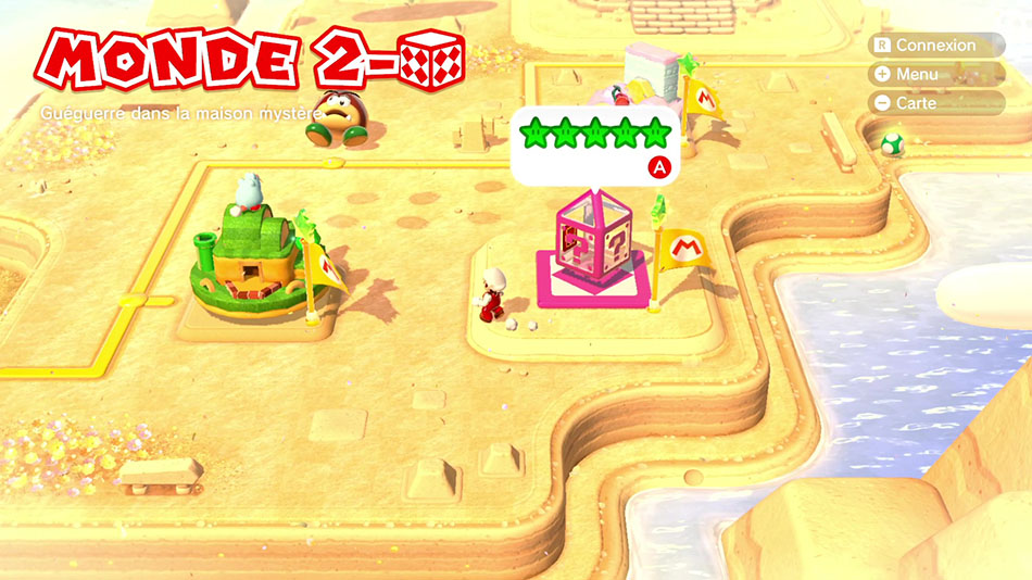 Soluce du Monde 2-Boîte Mystère : Guéguerre dans la maison mystère dans Super Mario 3D World