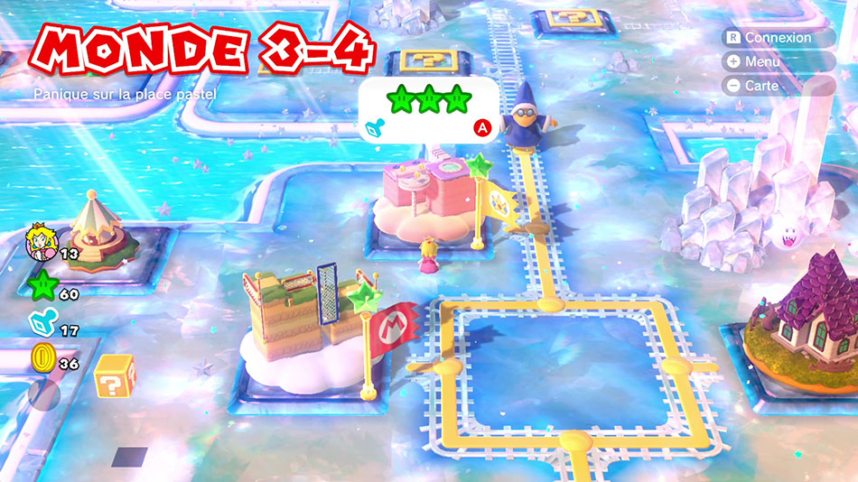 Soluce du Monde 3-4 : Panique sur la place pastel de Super Mario 3D World