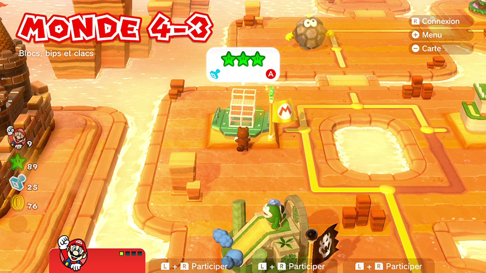 Soluce du Monde 4-3 : Blocs, bips et clacs de Super Mario 3D World