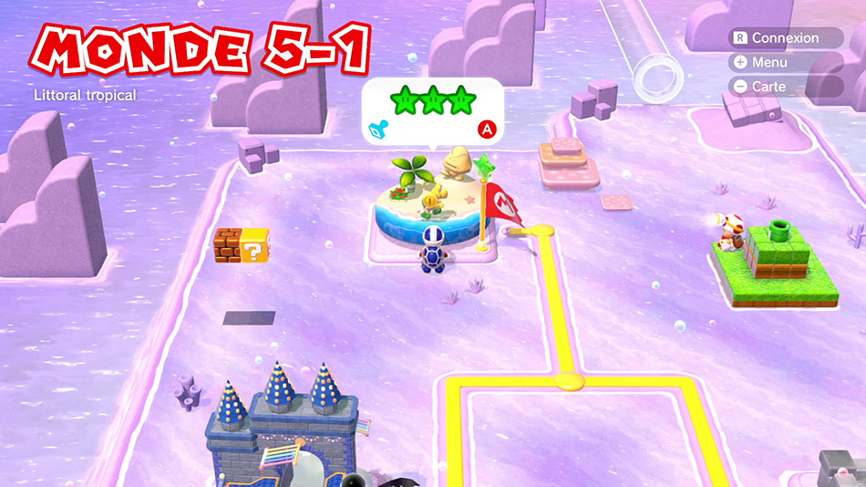 Soluce du Monde 5-1 : Littoral tropical de Super Mario 3D World