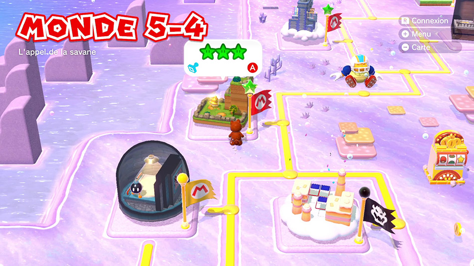 Soluce du Monde 5-4 : L'appel de la savane de Super Mario 3D World