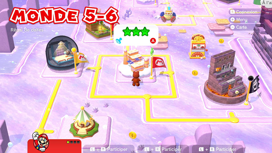 Soluce du Monde 5-6 : Régal de dalles de Super Mario 3D World