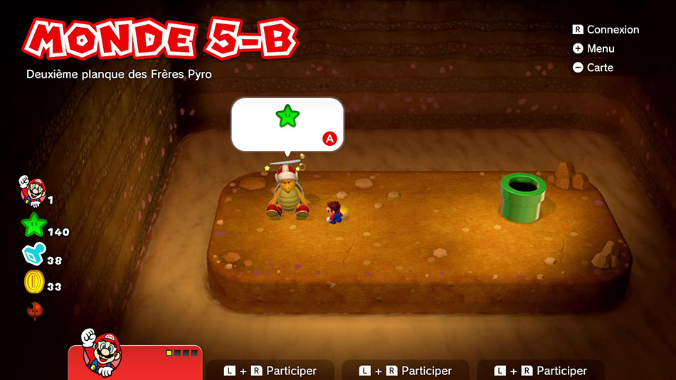 Soluce du Monde 5-B : Deuxième planque des Frères Pyro de Super Mario 3D World