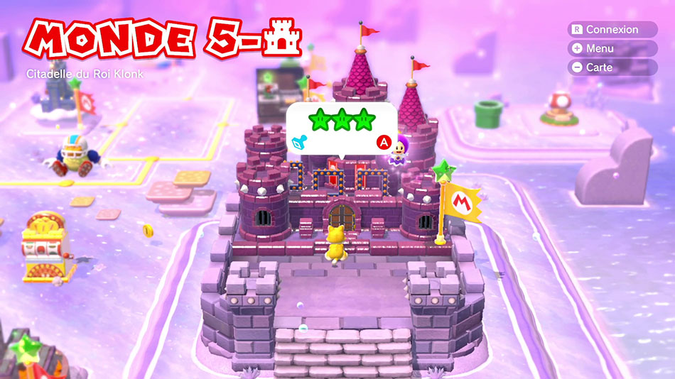 Soluce du Monde 5-Château : Citadelle du Roi Klonk de Super Mario 3D World