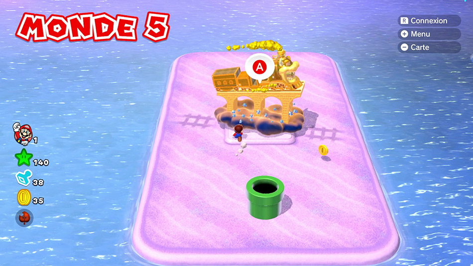 Soluce du Monde 5-Or : Bonus de Super Mario 3D World